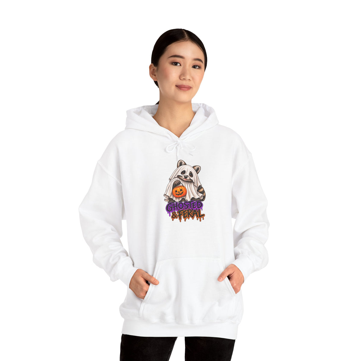 Ghosted Raccoon Hooded Sweatshirt