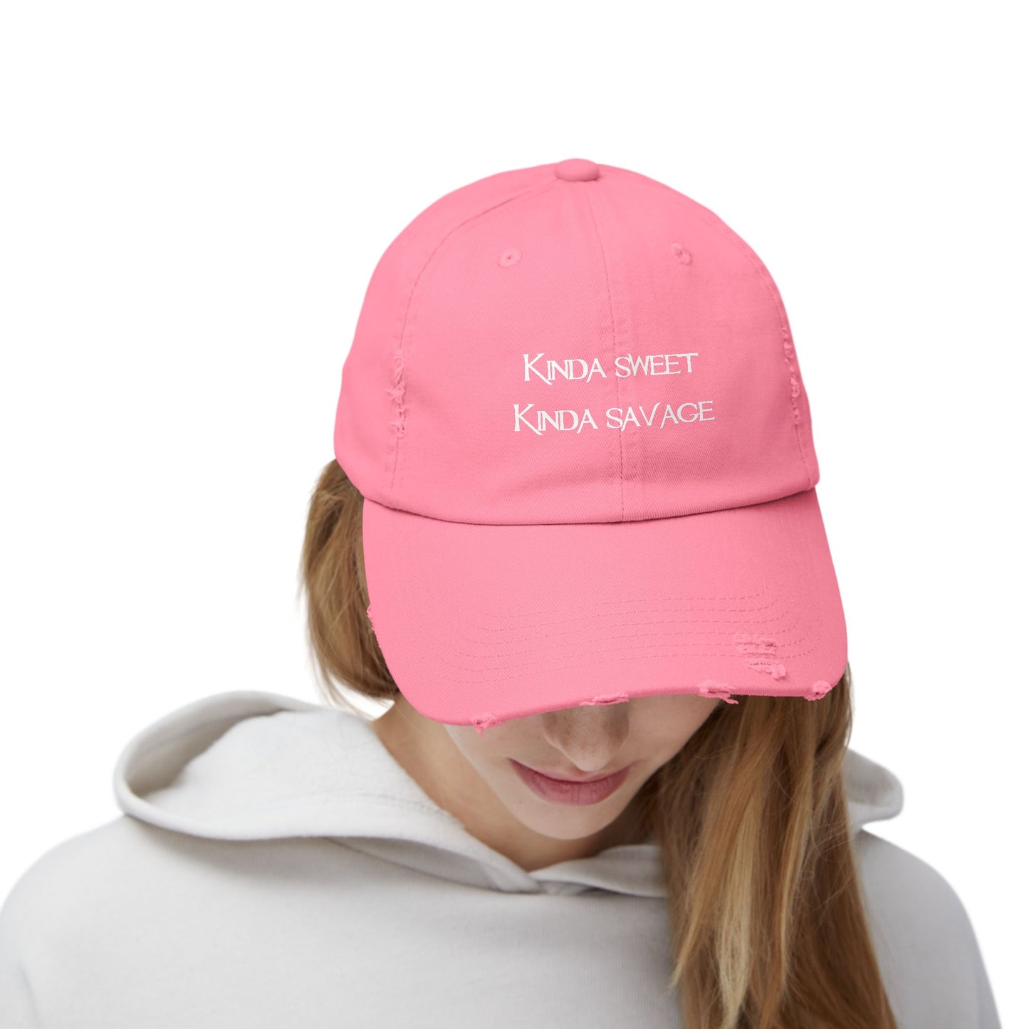 "Kinda Sweet" Distressed Cap —  Funny Truth Hat