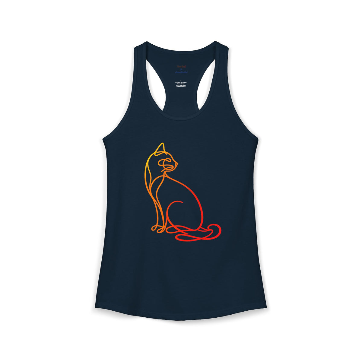 Sunrise Cat Racerback Tank