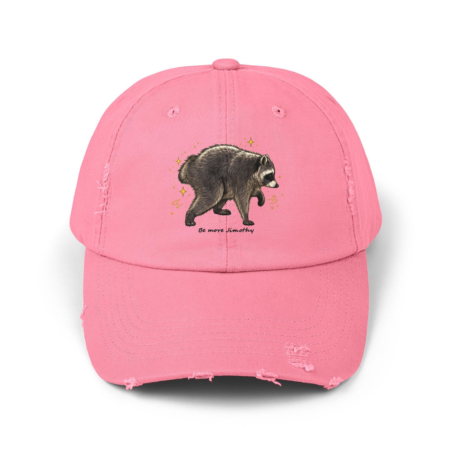 Jimothy The Raccoon Distressed Cap —  Inspirational, Viral Sensation
