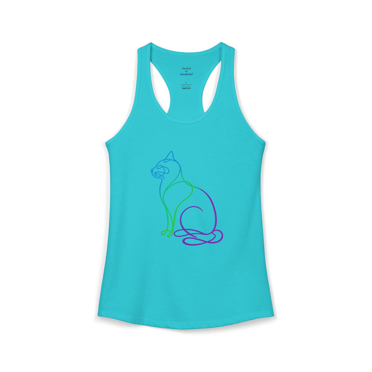Northern Lights Cat Racerback Tank