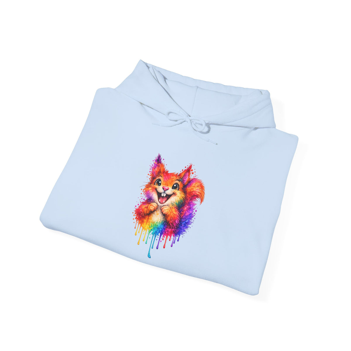 Watercolor Squirrel Hooded Sweatshirt