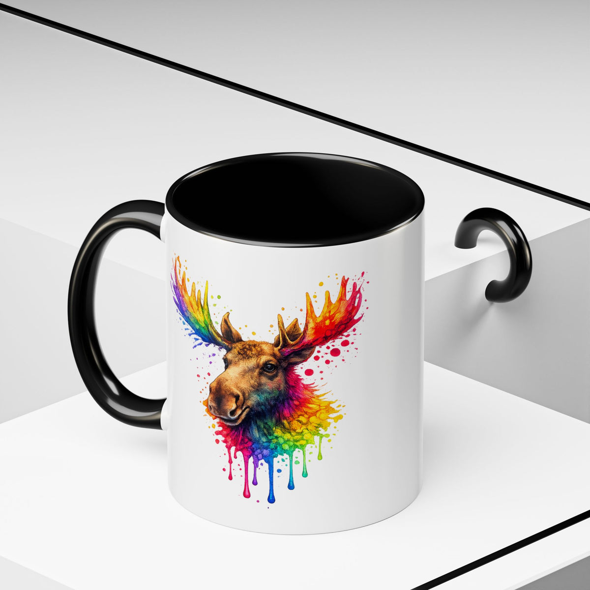 Watercolor Moose Coffee Mug  (11/15oz)