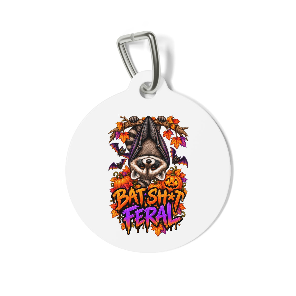 Halloween Raccoon Pet Tag