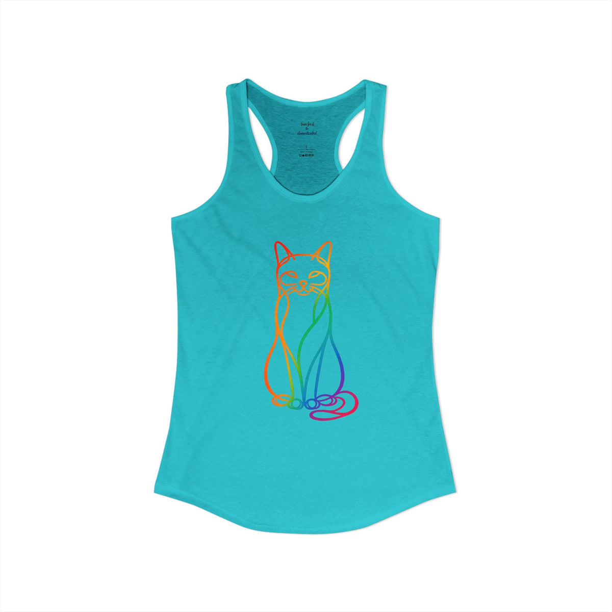 Rainbow Cat Racerback Tank