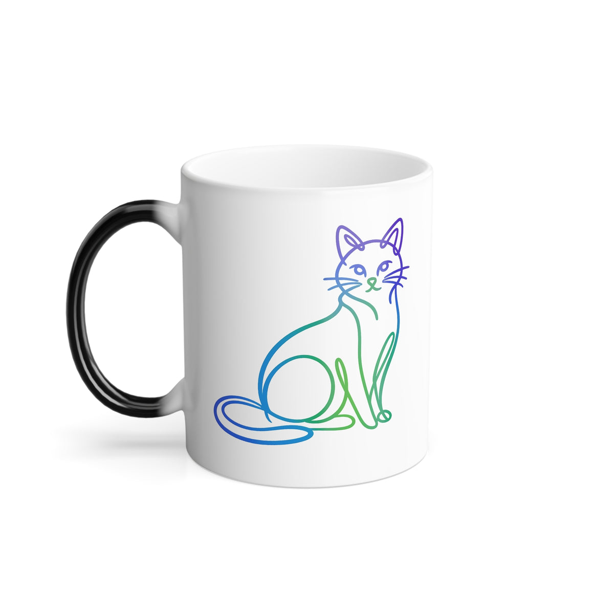 Northern Lights Cat Color-Changing Mug  11 oz