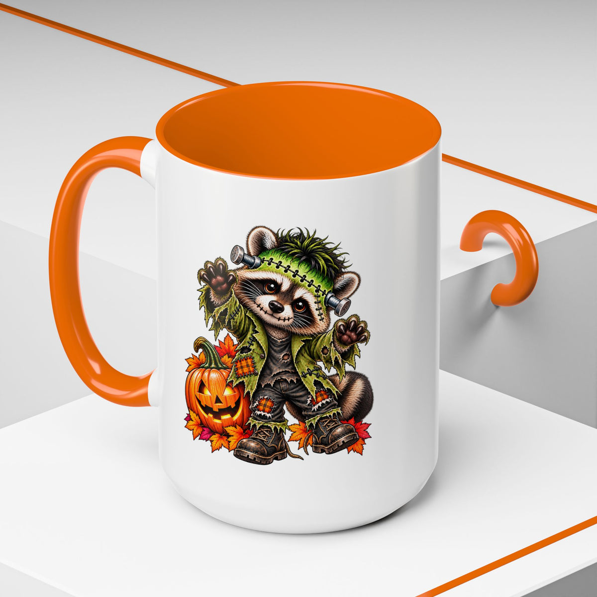 Halloween Frankenstein Raccoon Coffee Mug  (11/15oz)