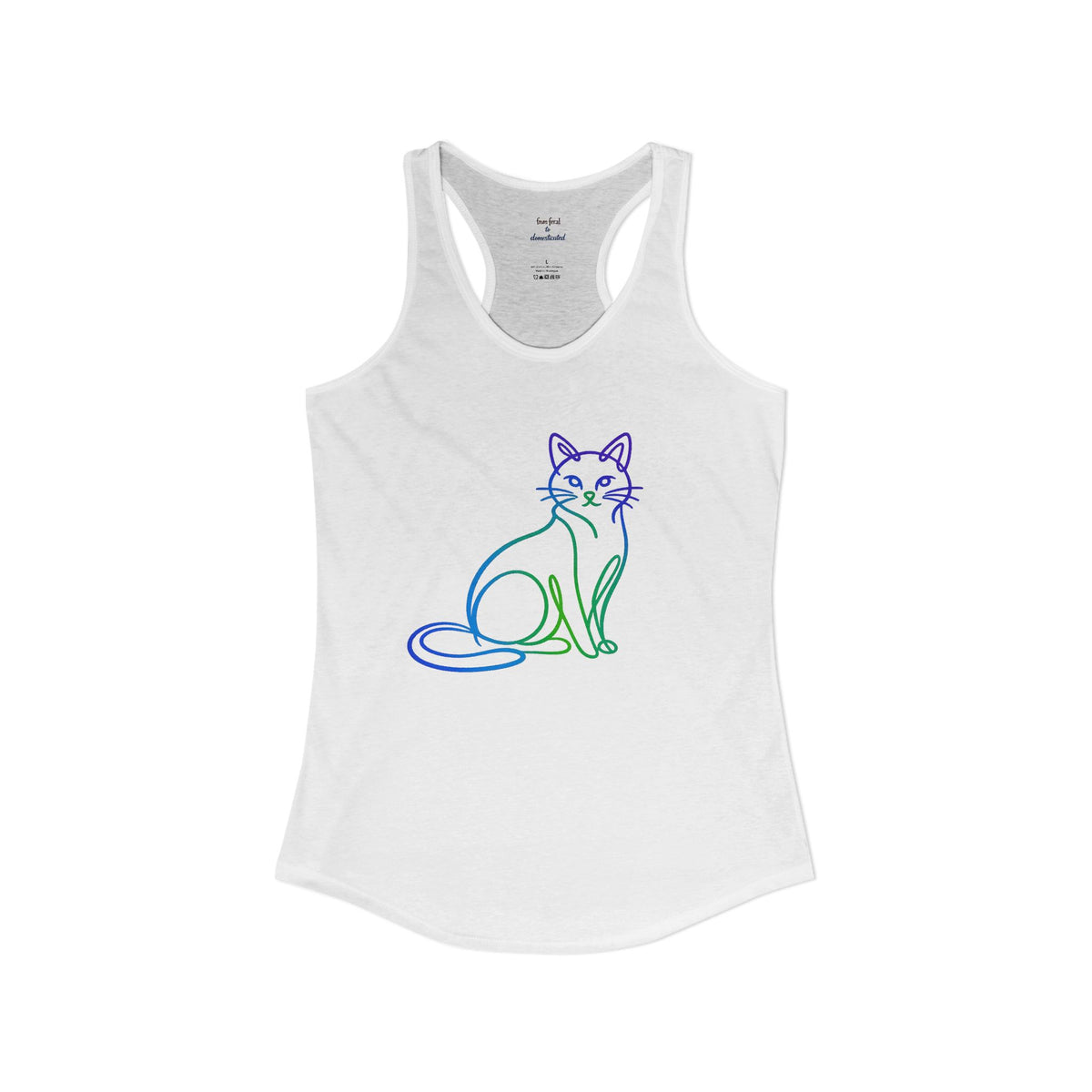 Northern Lights Cat Racerback Tank