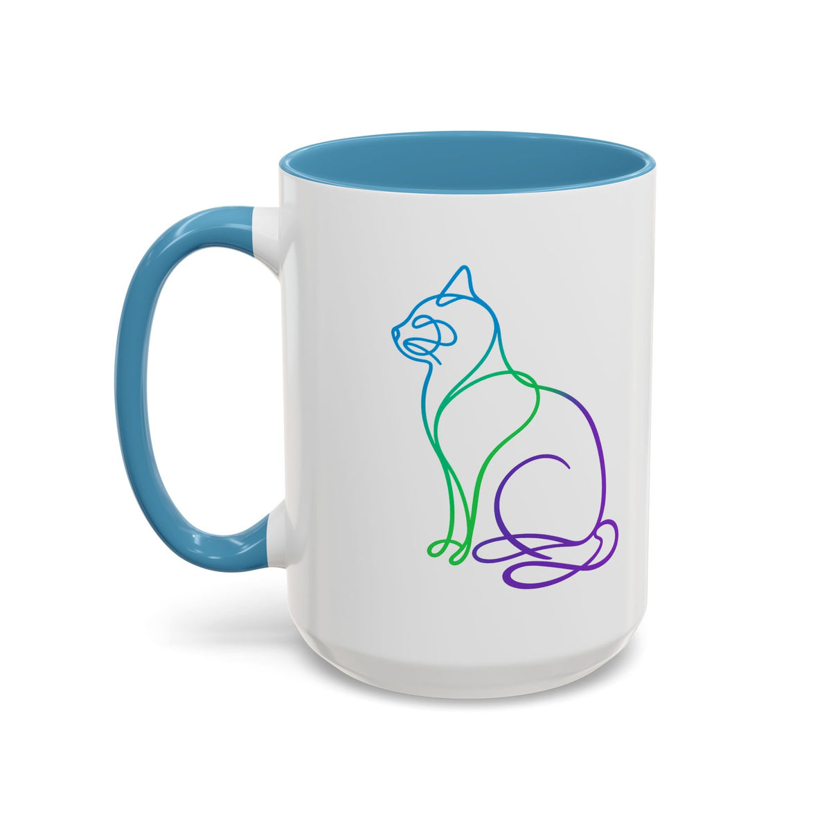 Northern Lights Cat Coffee Mug  (11/15oz)