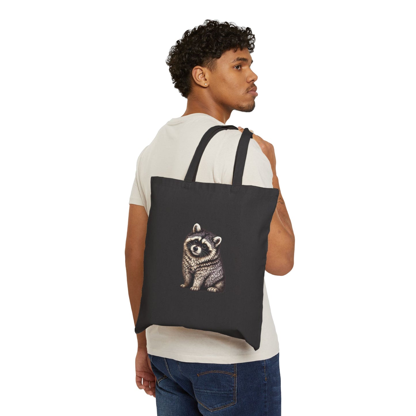 Jimothy The Raccoon Inspirational Tote Bag