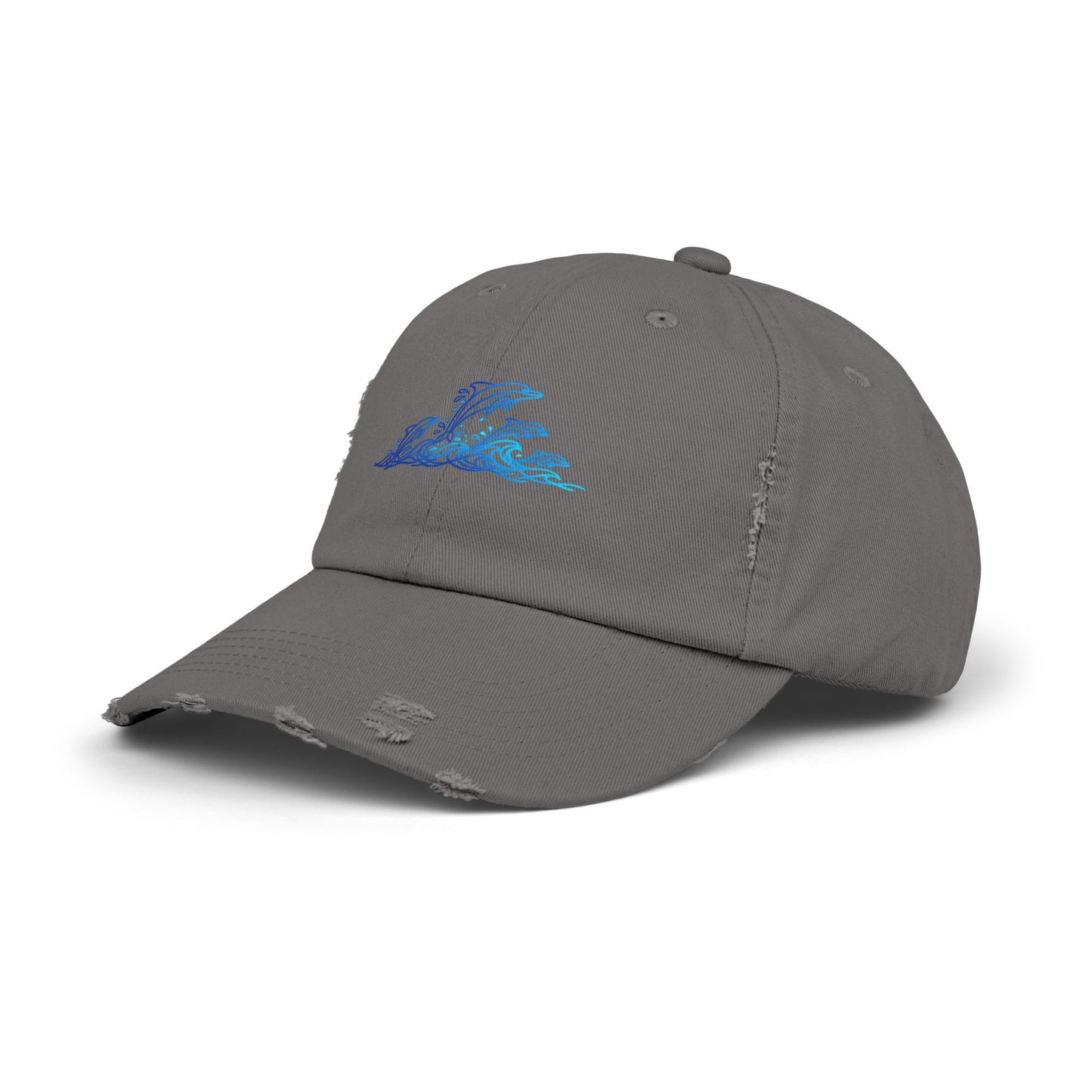 Splashing Dolphin Pod | Distressed Cap