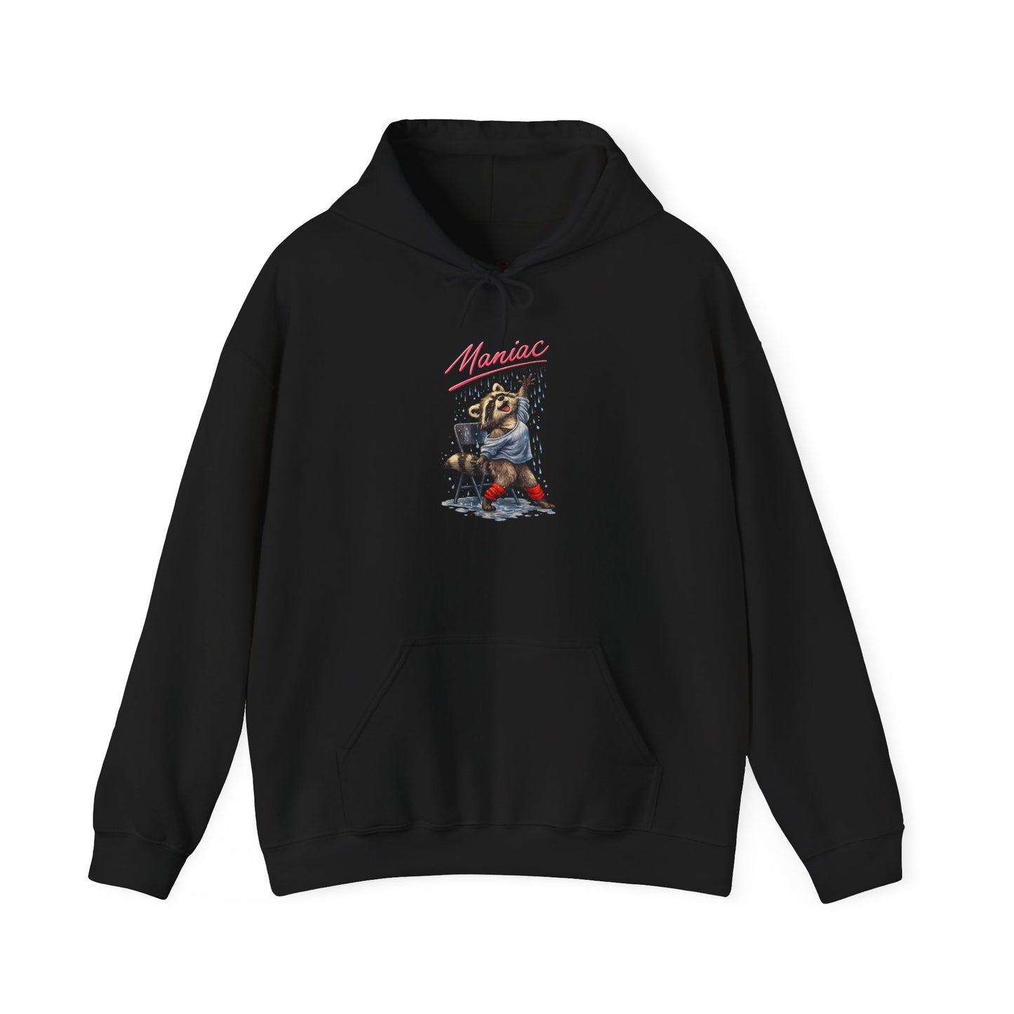 Dancing Raccoon "Maniac" Hooded Sweatshirt