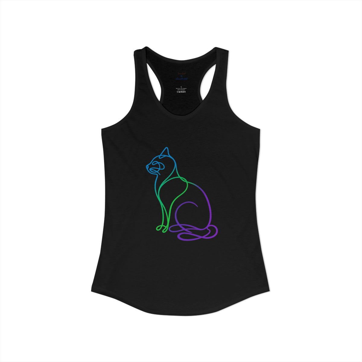Northern Lights Cat Racerback Tank