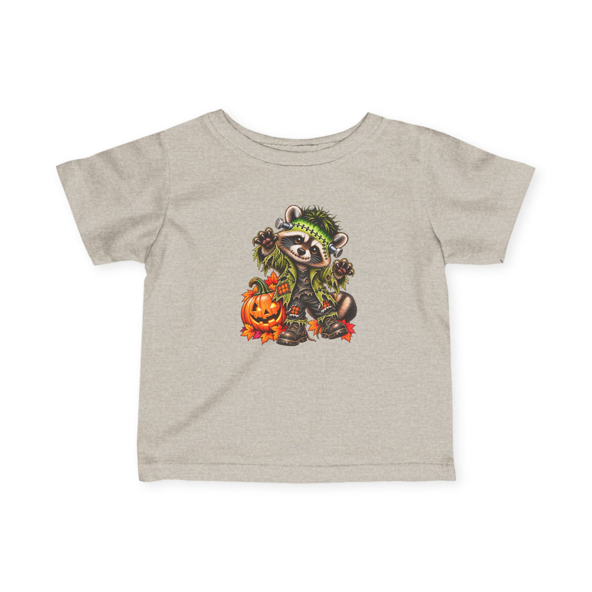 Halloween Frankenstein Raccoon Infant Tee