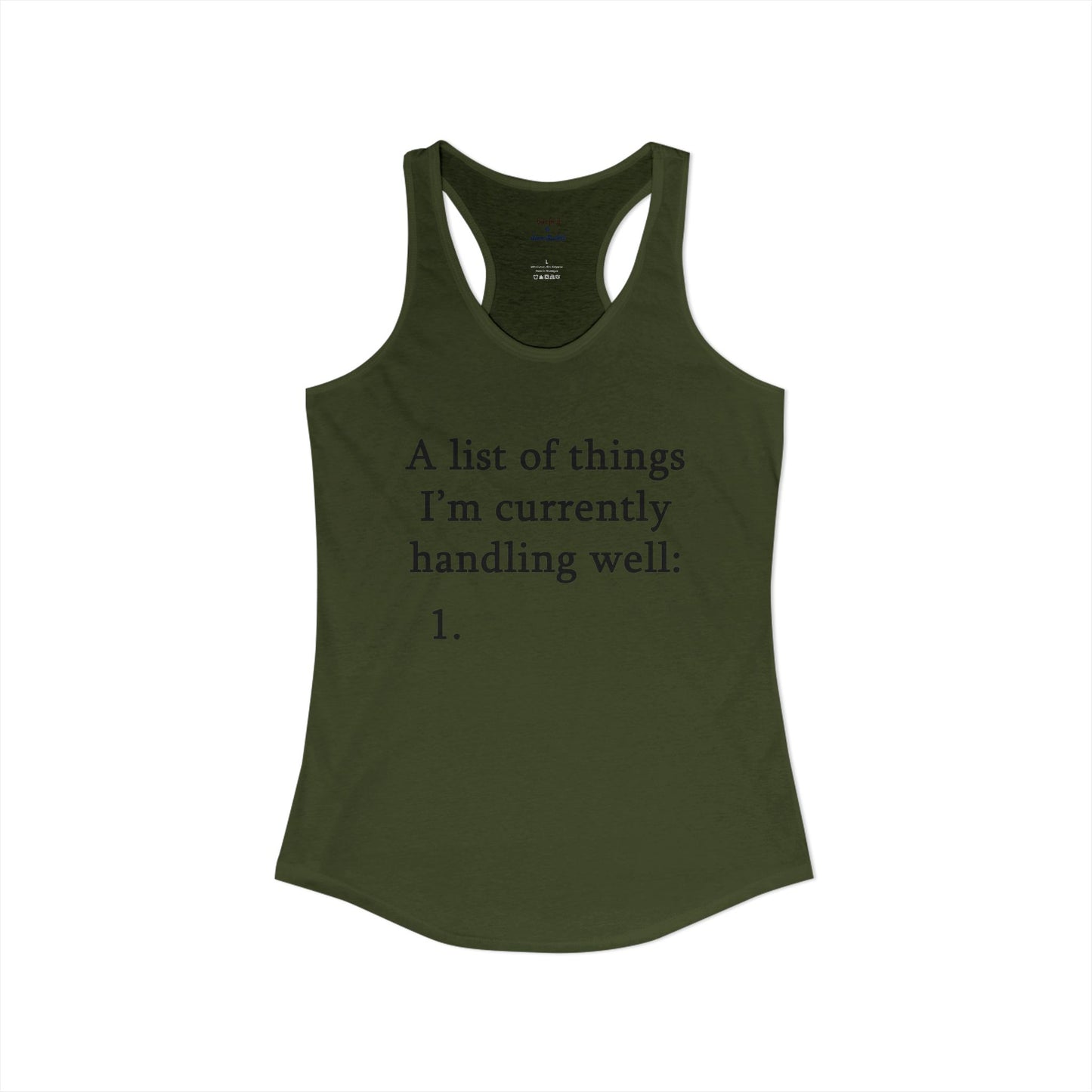 A List Racerback Tank