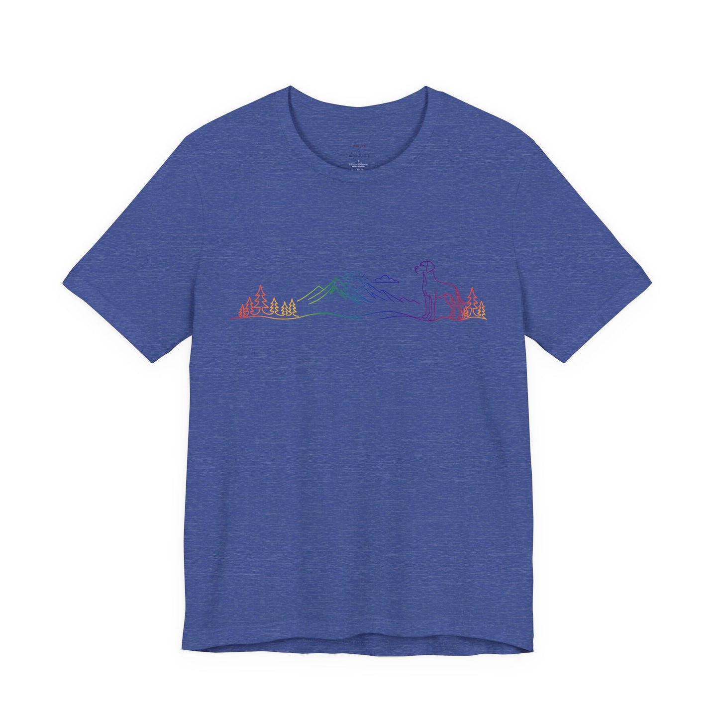 Natural- Eared Great Dane Wild Lines T-Shirt