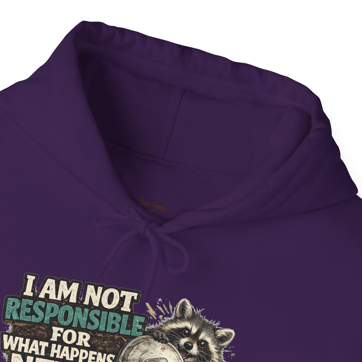 Not Responsible Raccoon Hooded Sweatshirt