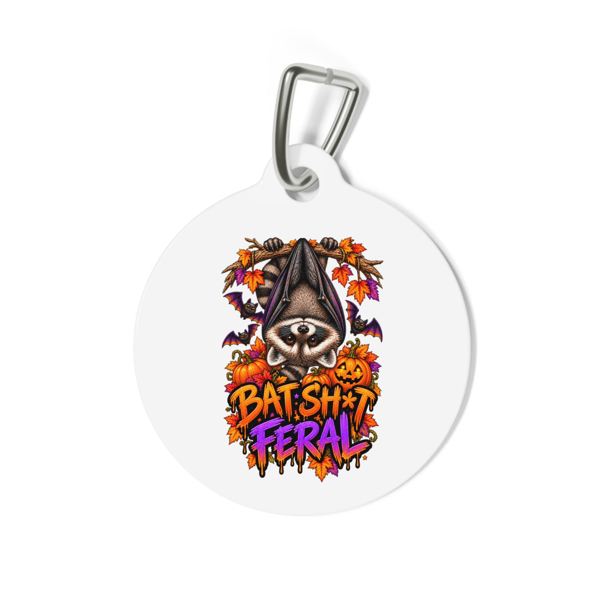 Halloween Raccoon Pet Tag