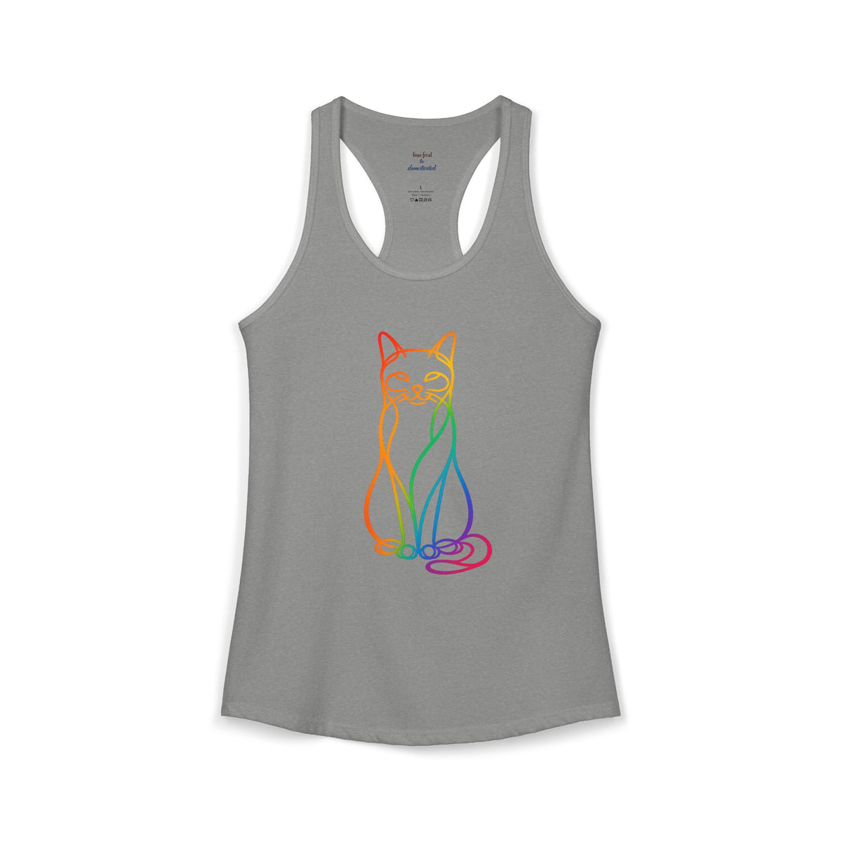 Rainbow Cat Racerback Tank