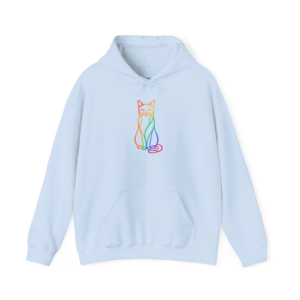 Rainbow Cat Hooded Sweatshirt