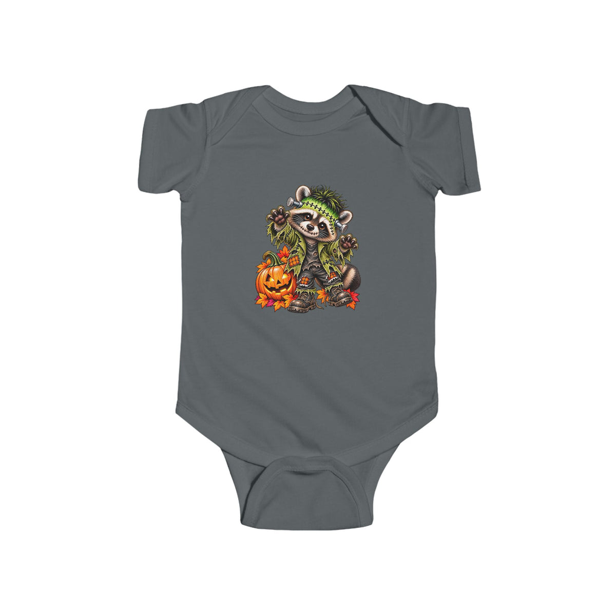 Infant Onesie — Halloween Frankenstein Raccoon