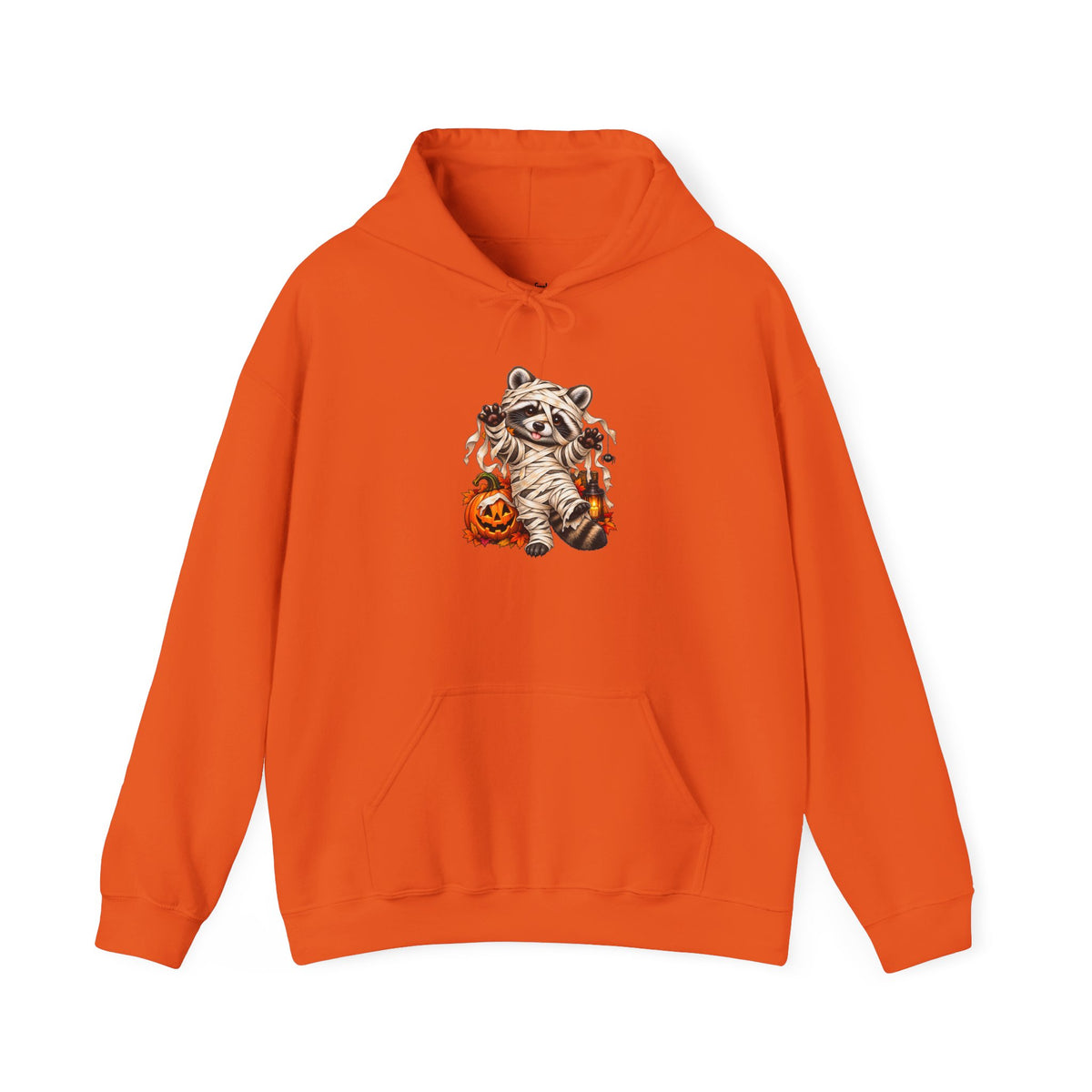 Mummy Raccoon Halloween Hooded Sweatshirt