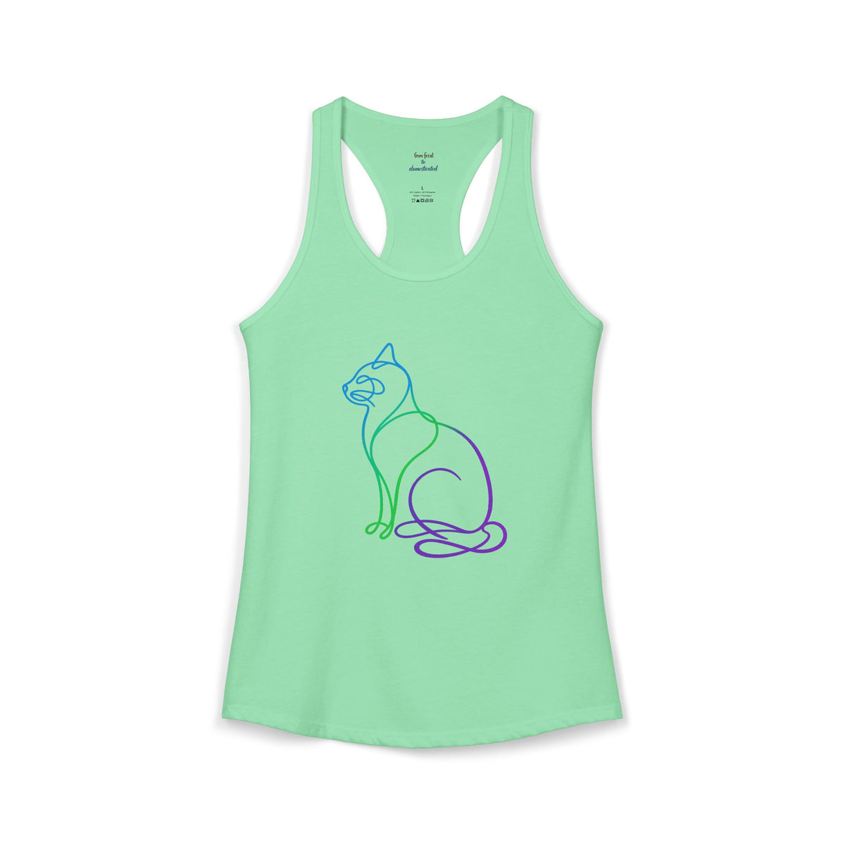 Northern Lights Cat Racerback Tank