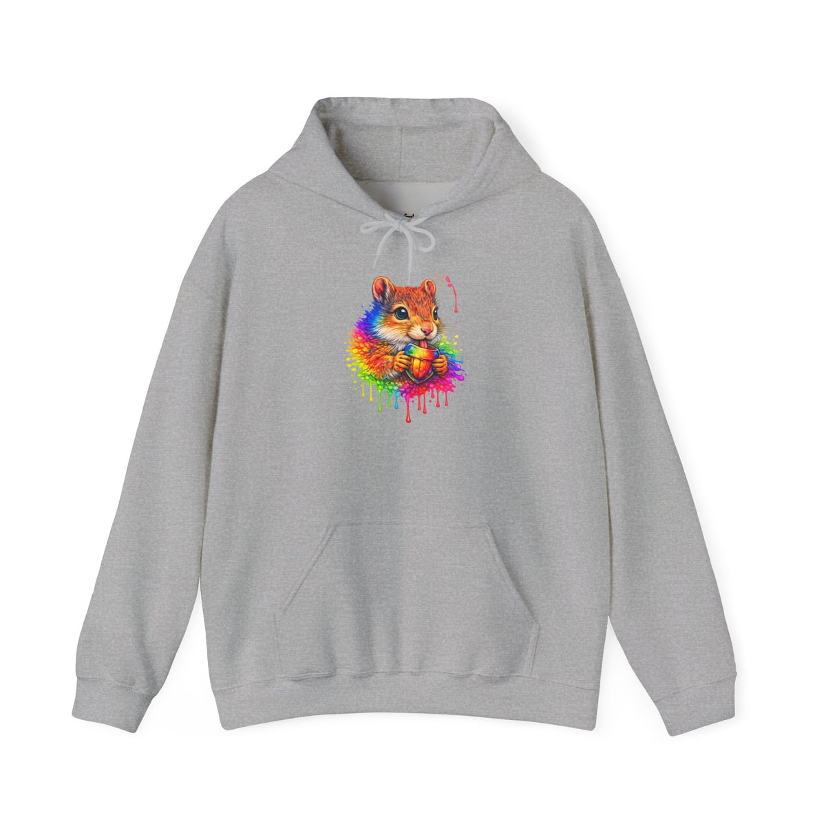 Watercolor Squirrel Hooded Sweatshirt