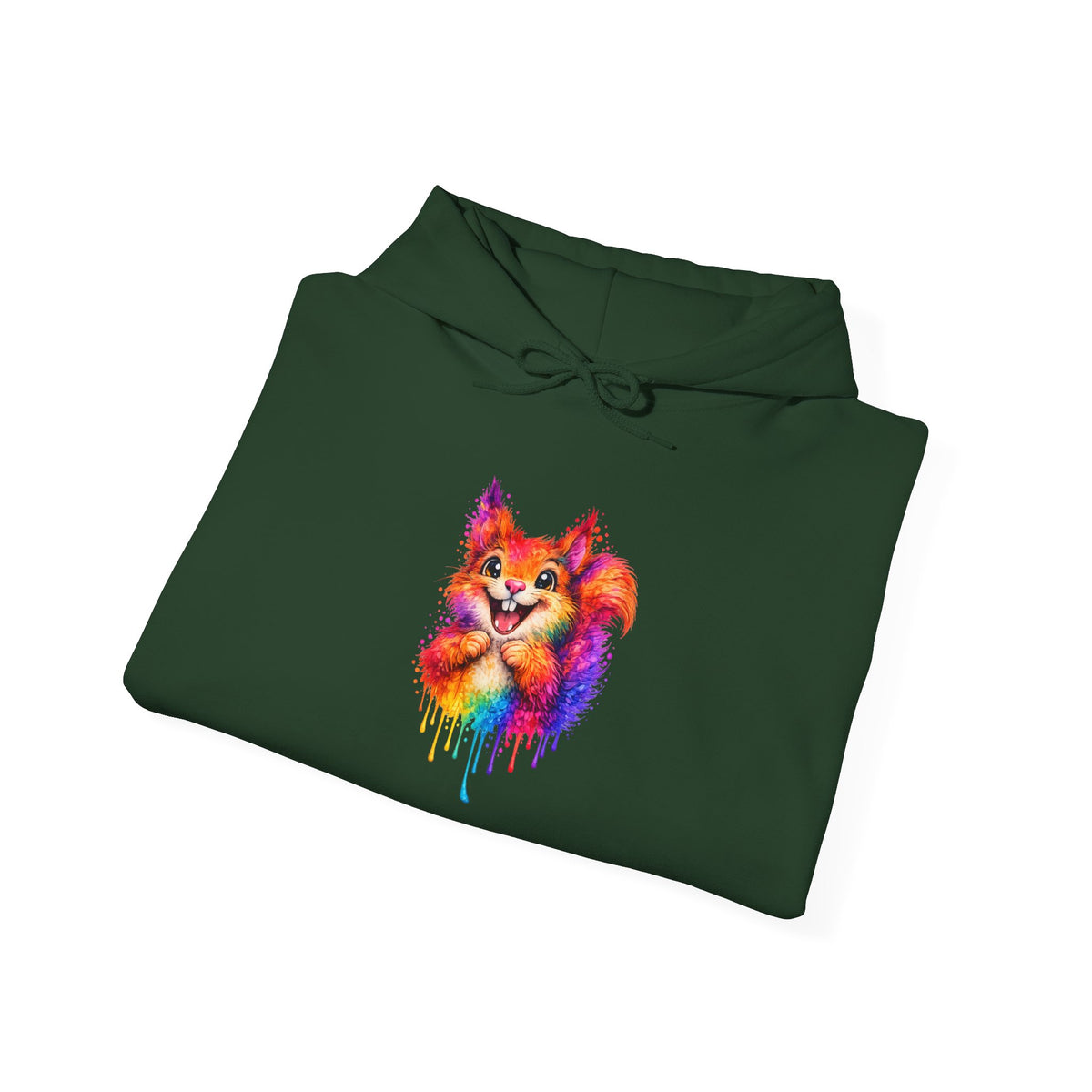 Watercolor Squirrel Hooded Sweatshirt
