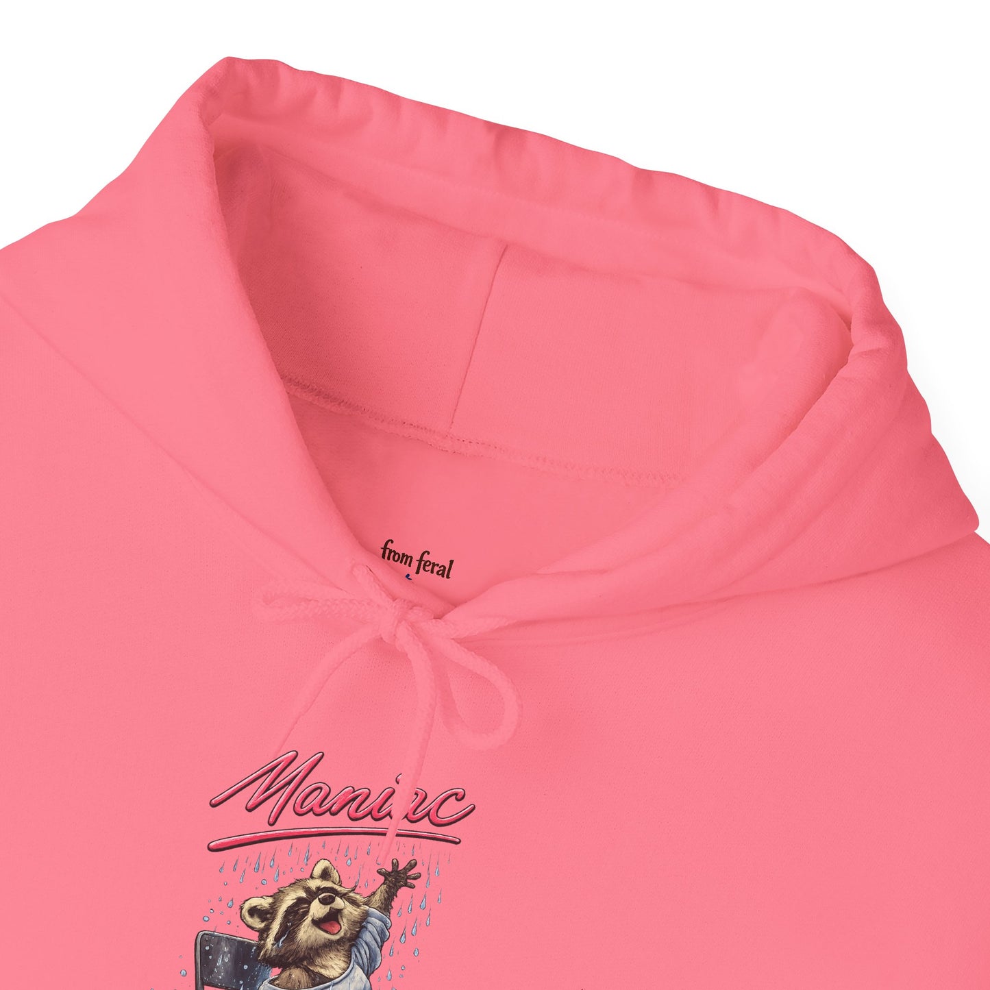 Dancing Raccoon "Maniac" Hooded Sweatshirt