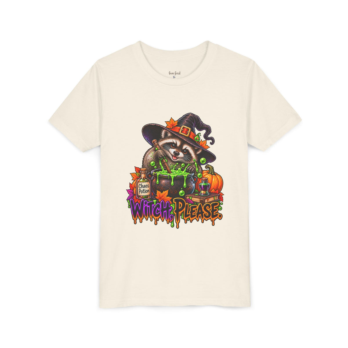 Witch, Please. Youth Tee — Raccoon Kids Tshirt