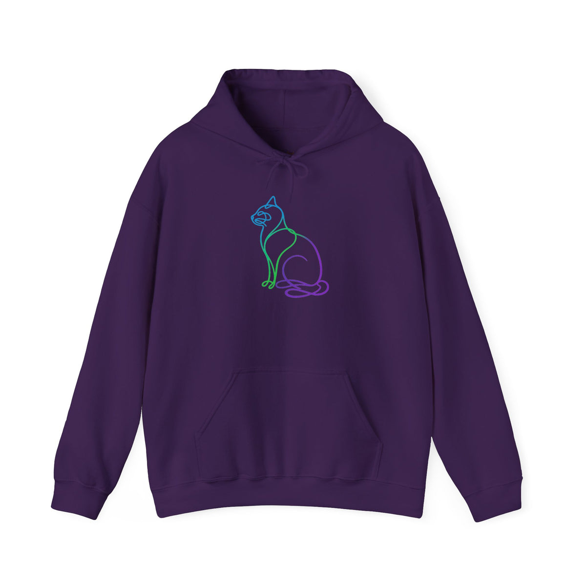 Northern Lights Cat Hooded Sweatshirt