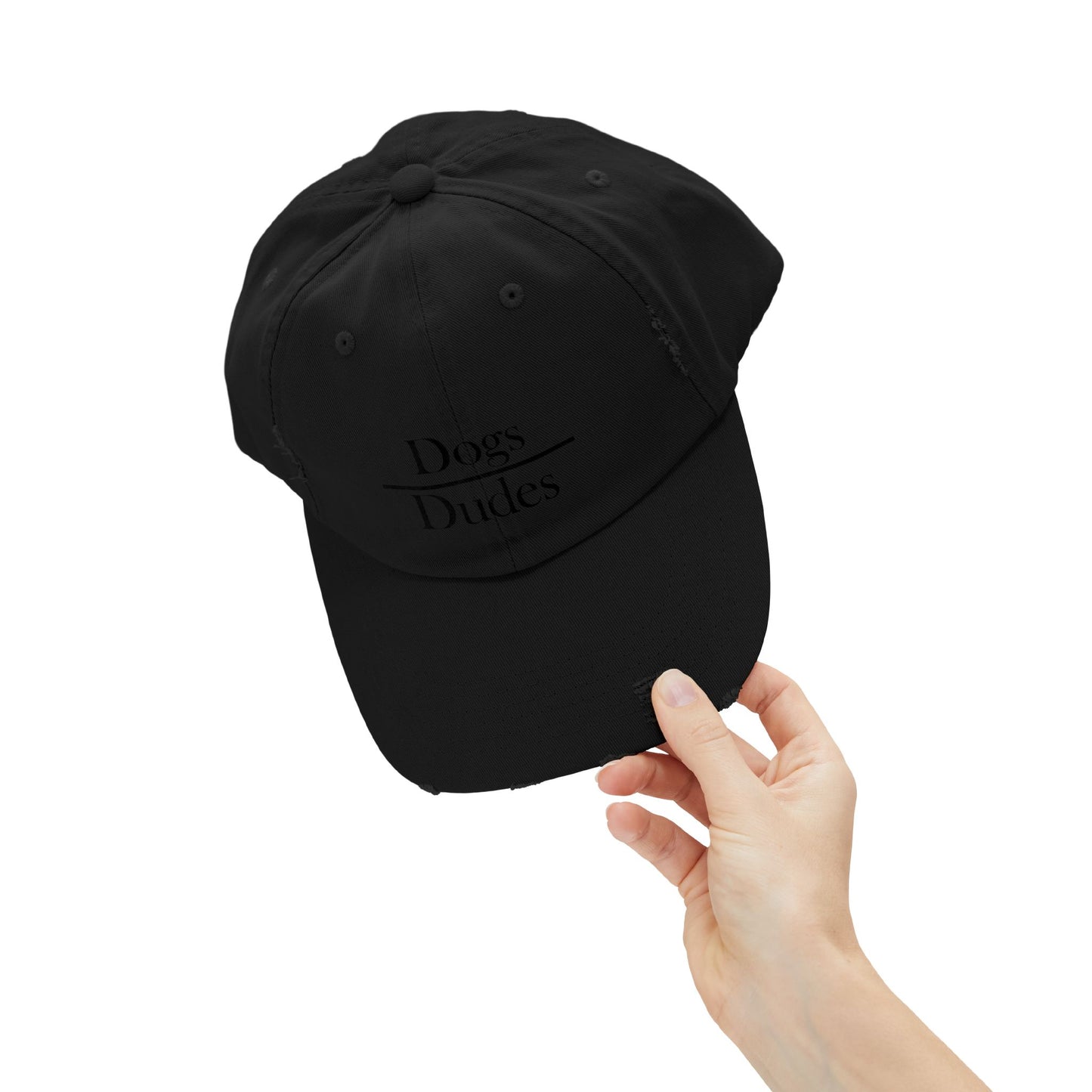 "Dogs Over Dudes" Distressed Cap —  Funny Truth Hat