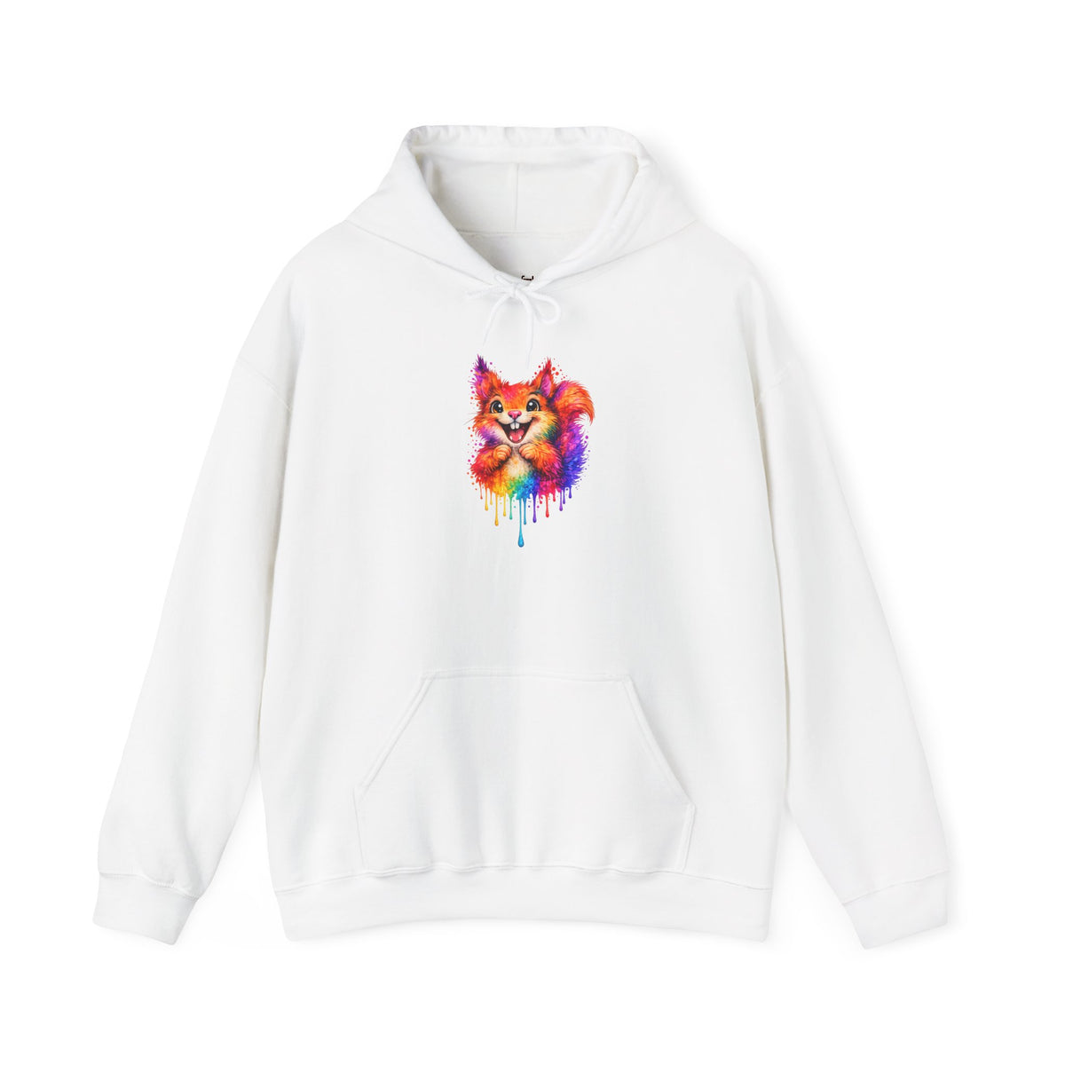 Watercolor Squirrel Hooded Sweatshirt