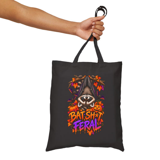 Batty Raccoon Tote Bag