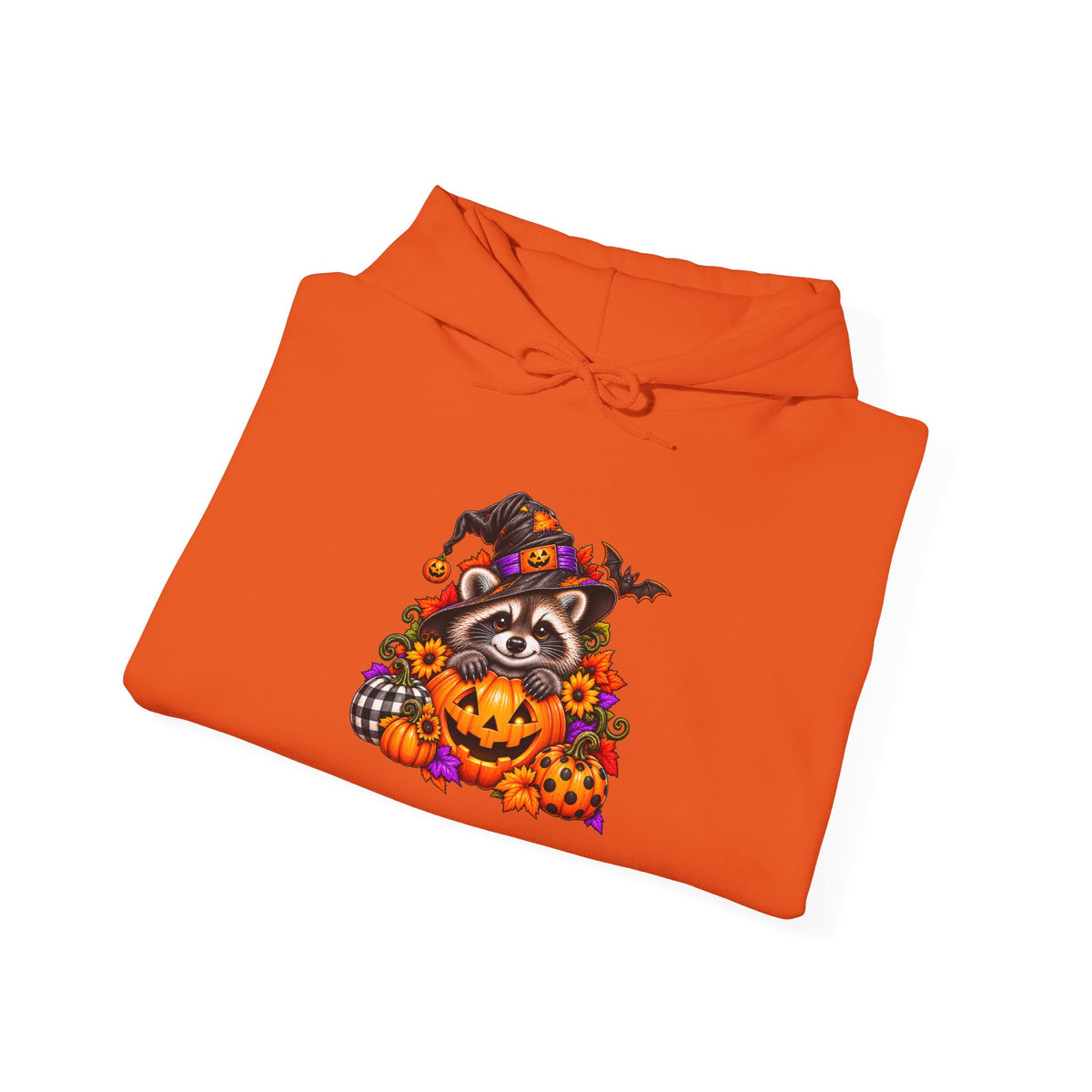 Halloween Raccoon Hooded Sweatshirt