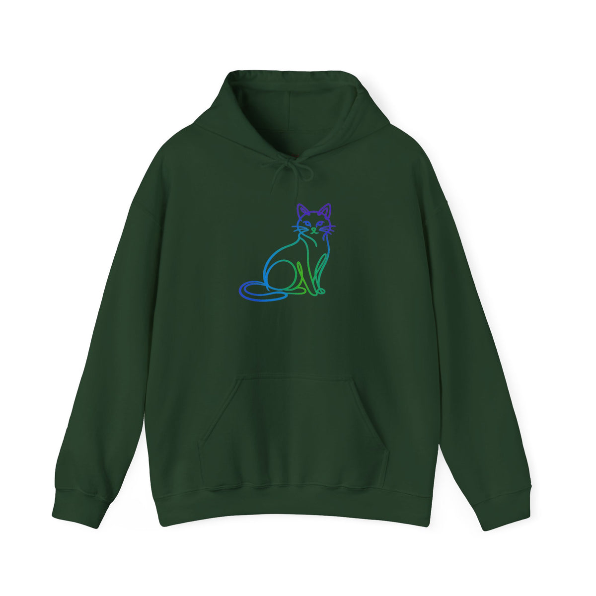 Northern Lights Cat Hooded Sweatshirt