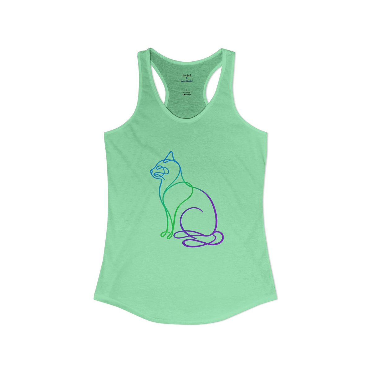 Northern Lights Cat Racerback Tank