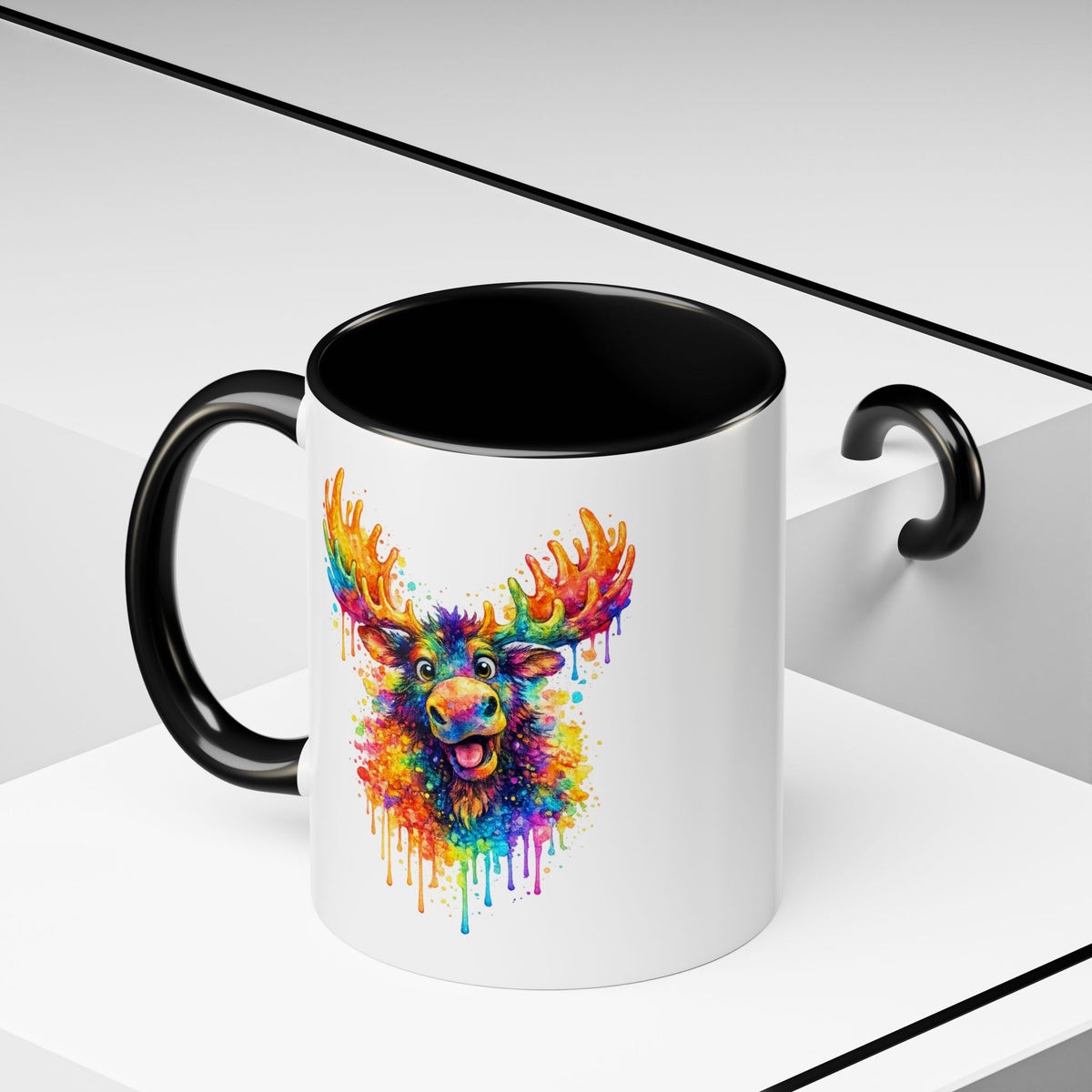 Watercolor Moose Coffee Mug  (11/15oz)