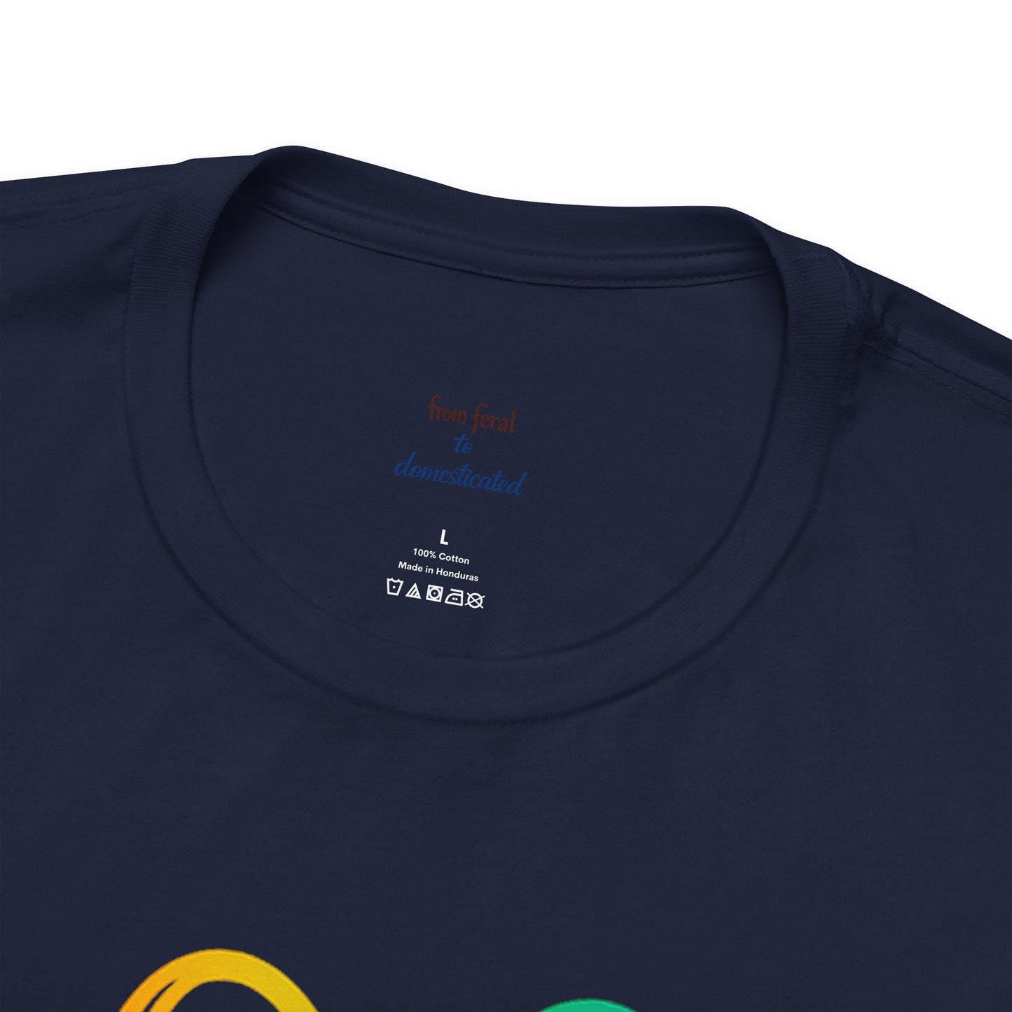 Heart/Paw Colorful Line-Work T-Shirt