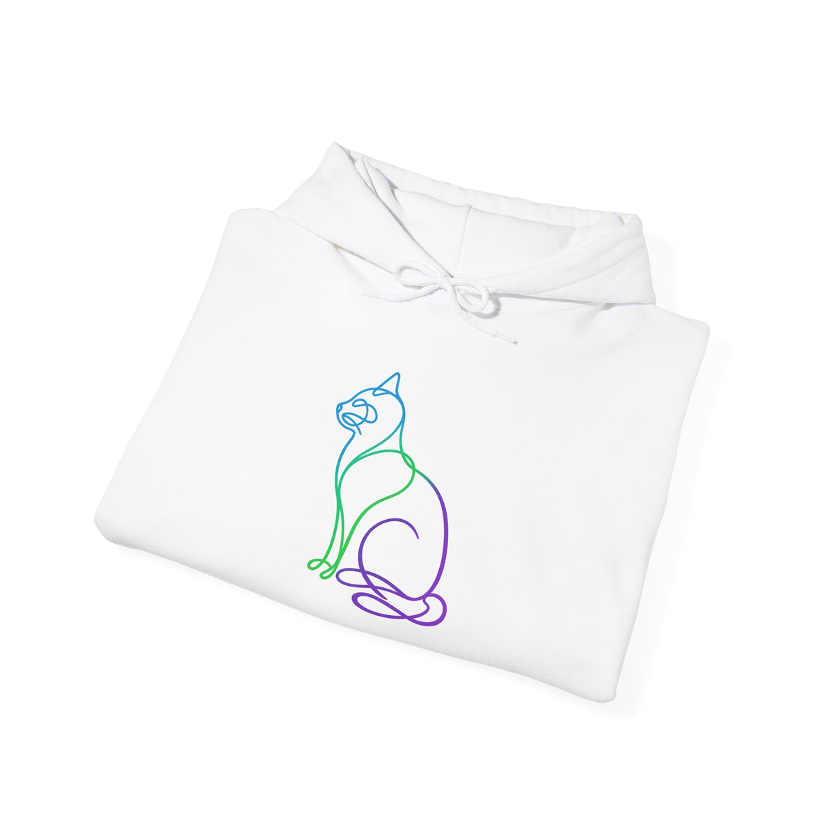 Northern Lights Cat Hooded Sweatshirt