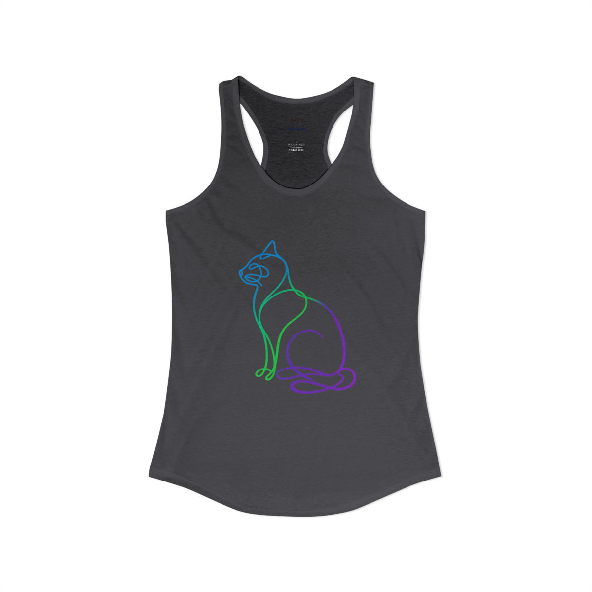 Northern Lights Cat Racerback Tank