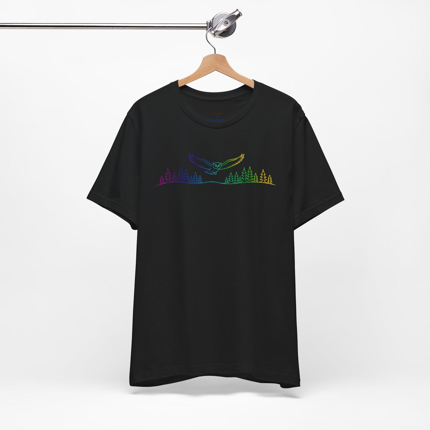 Owl | Colorful Line-Work T-Shirt