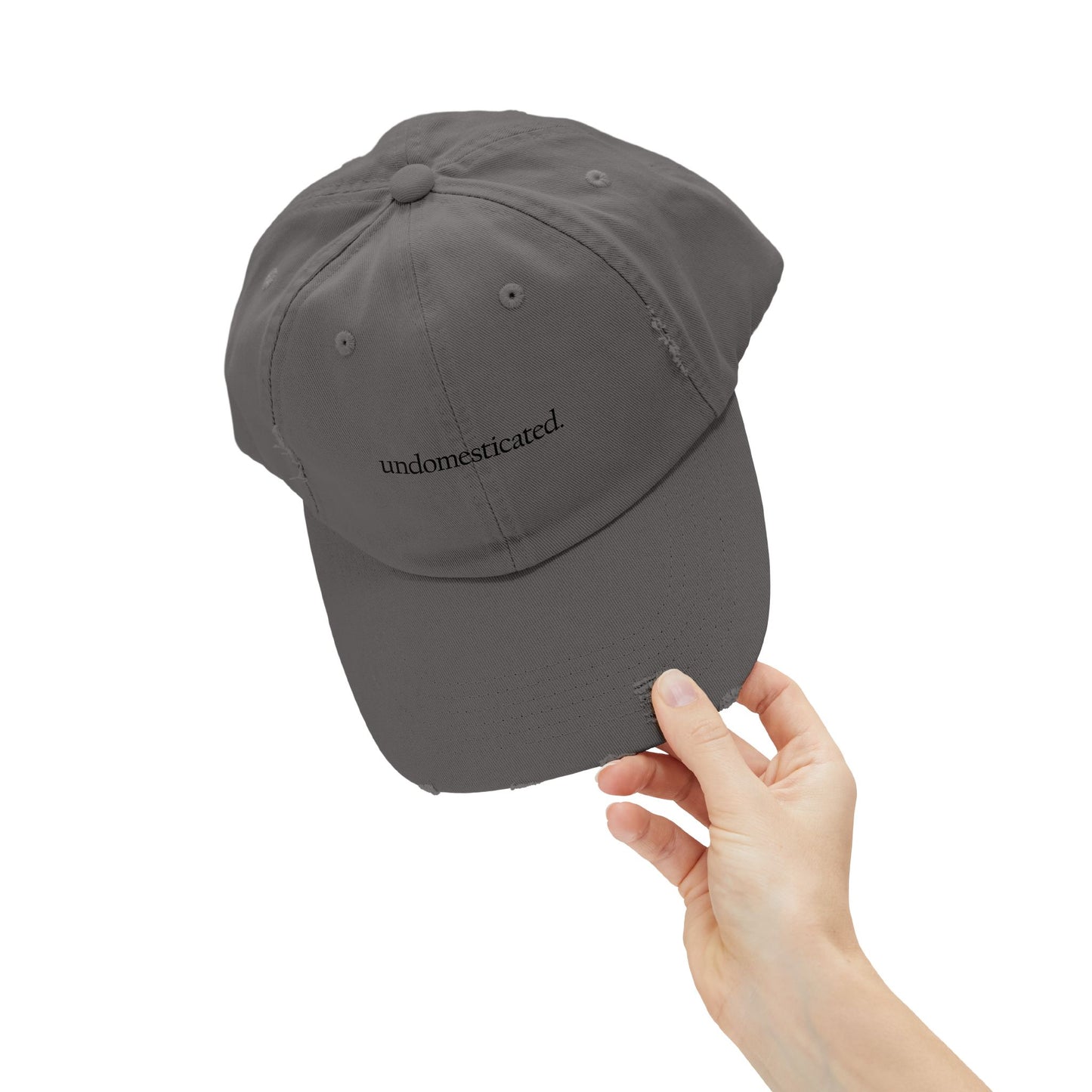 "Undomesticated" Distressed Cap —  Funny Truth Hat