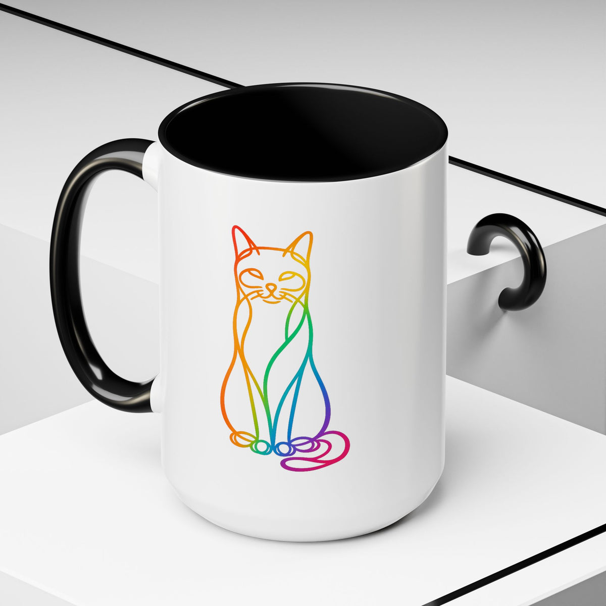 Rainbow Cat Coffee Mug  (11/15oz)