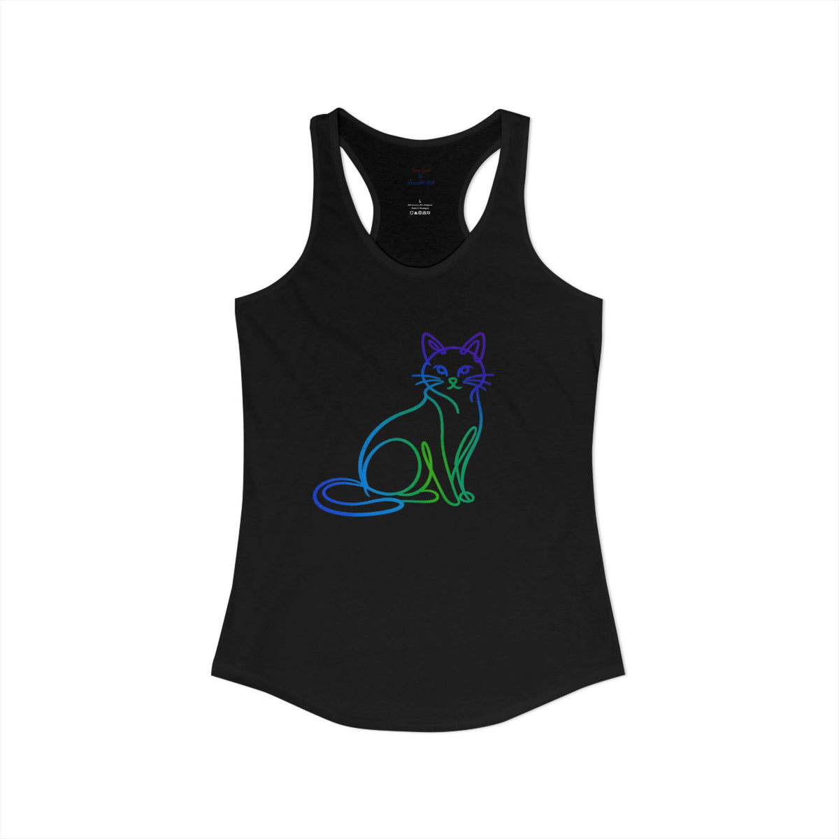 Northern Lights Cat Racerback Tank