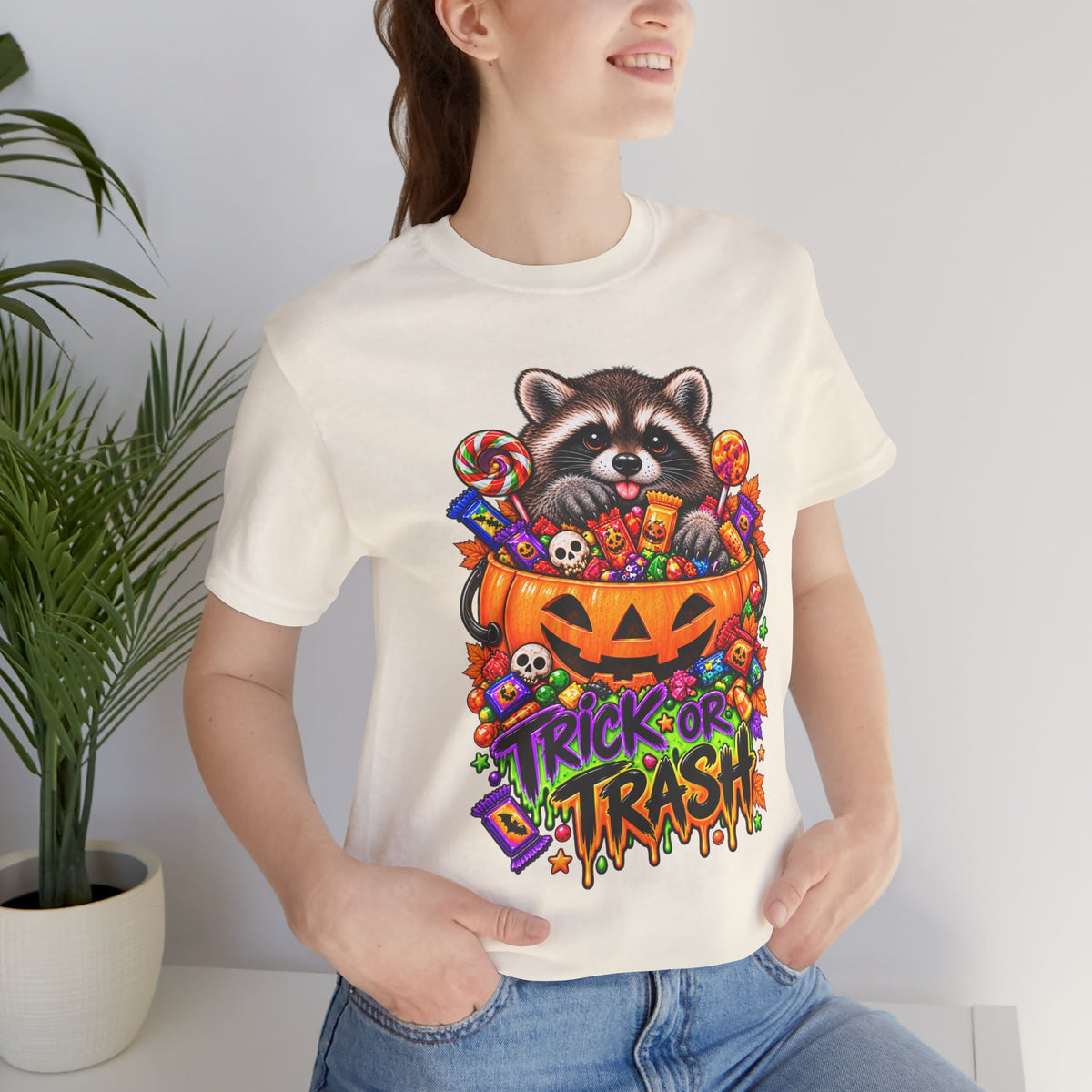 Trick or Trash Raccoon T-Shirt