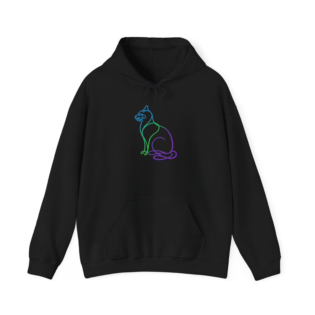 Northern Lights Cat Hooded Sweatshirt