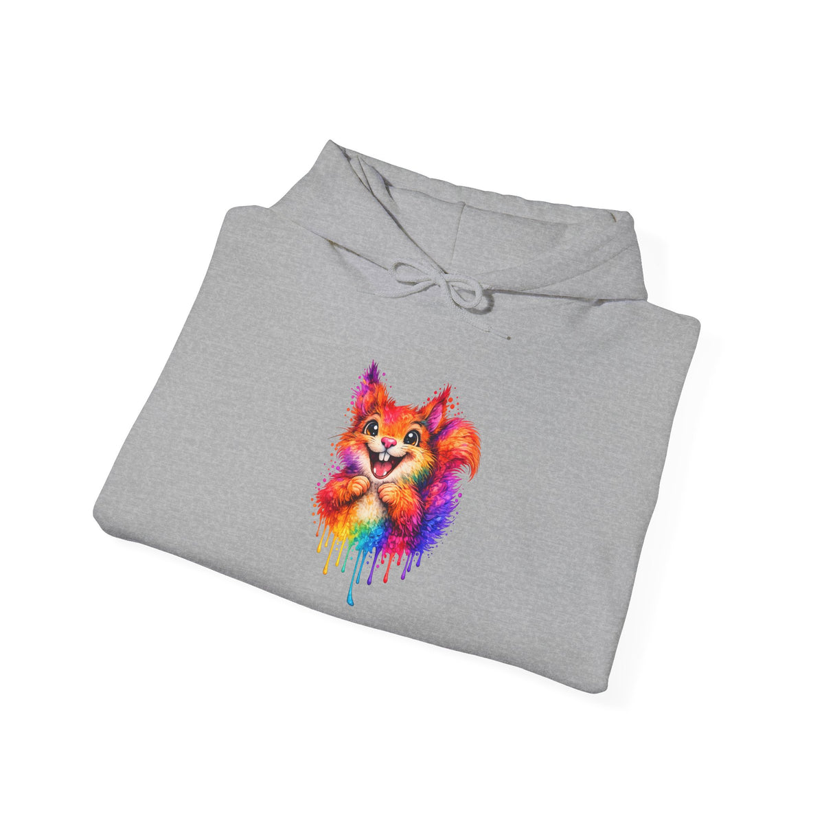Watercolor Squirrel Hooded Sweatshirt