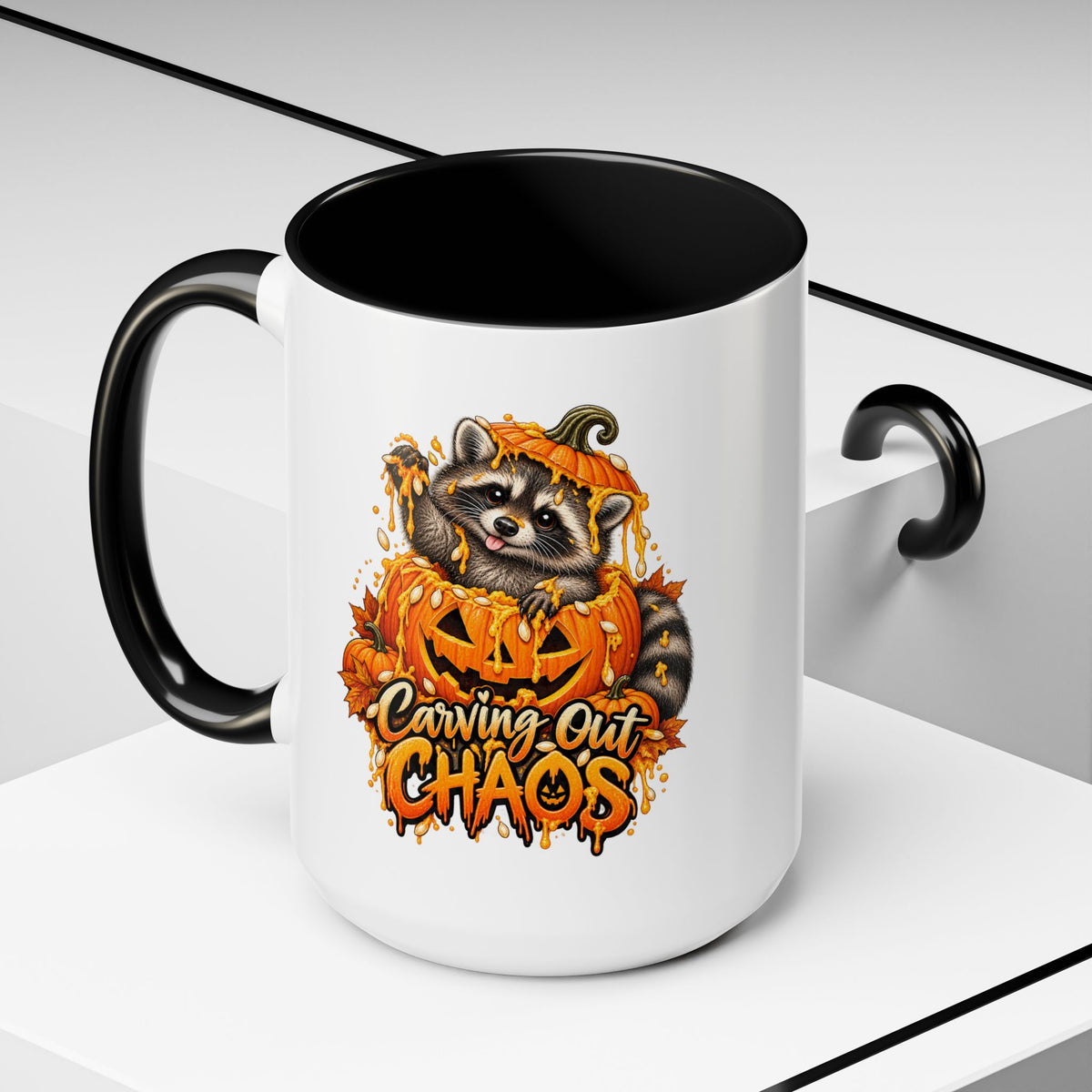 Carving Out Chaos Raccoon Coffee Mug  (11/15oz)